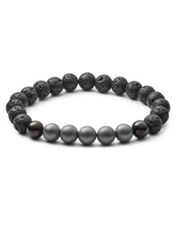 Fossil Bracciale con perline minerali JOF00493001 unisex