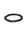 Agato Bracciale con perline di ossidiana MINK142/20 unisex