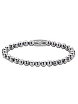 Rebel&Rose Bracciale con perline Silver Shine RR-6DV01-S - Dimensioni: 15 cm - XS uomo