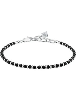Morellato Bracciale da uomo con perline e pietre di agata S1733 uomo