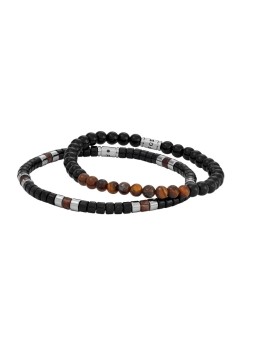 Bracciale Fossil Elegante con perle da uomo JGFTSET1064 uomo