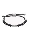 Diesel Bracciale tessile con perle di agata DX1151040 uomo