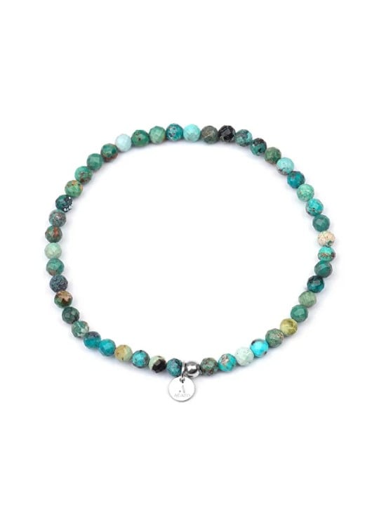 Agato Bracciale con perline turchese Hubei POL-B18/20G uomo