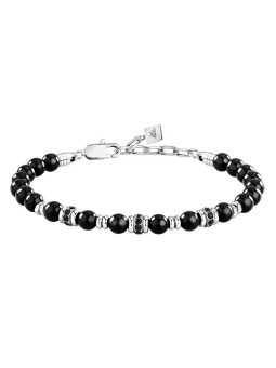 Morellato Bracciale da uomo con perline e onice Pietre S1748 uomo