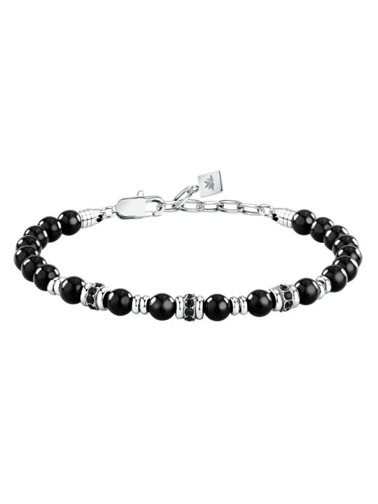Morellato Bracciale da uomo con perline e onice Pietre S1748 uomo