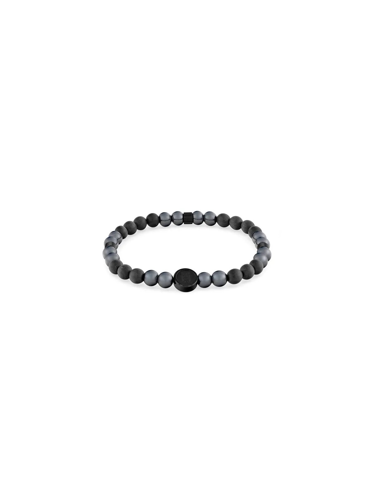 Tommy Hilfiger Bracciale con perline nere TH85 Beads 2790625 uomo