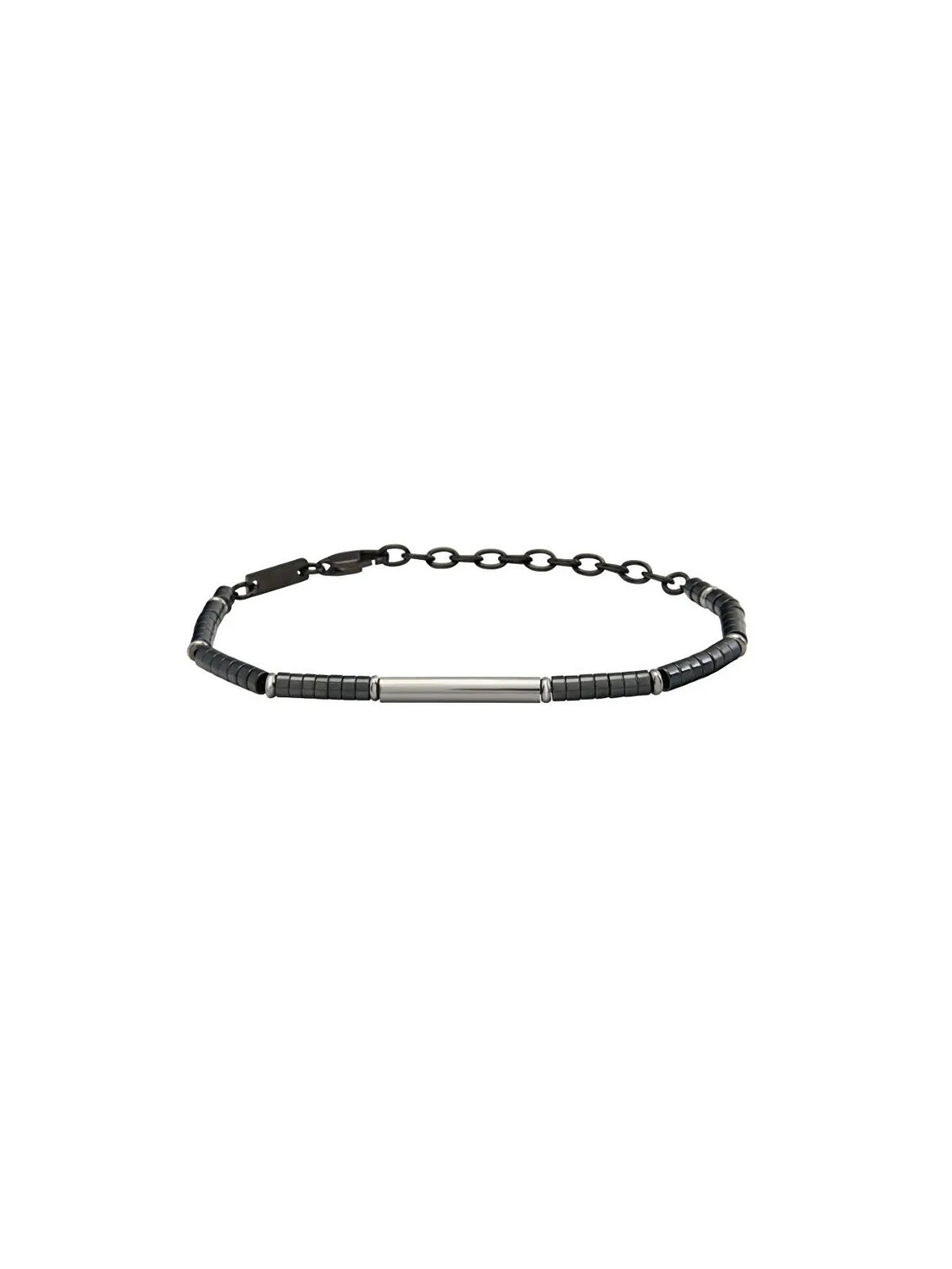 BREIL Bracciale in acciaio con ematite da uomo B Rocks TJ3639 uomo