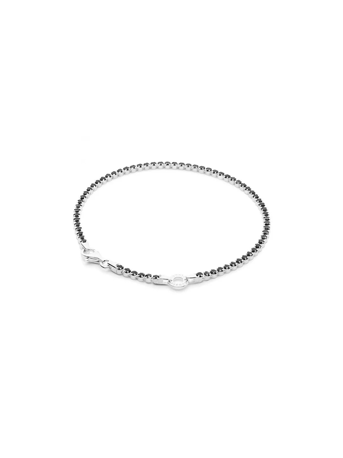 Rosato Elegante bracciale in argento con anello pendente Story RZB042 - Lunghezza: 17 cm donna