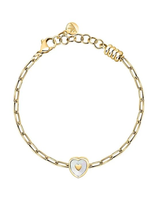 Morellato Bellissimo bracciale a forma di cuore con gocce placcate in oro SCZ1346 donna