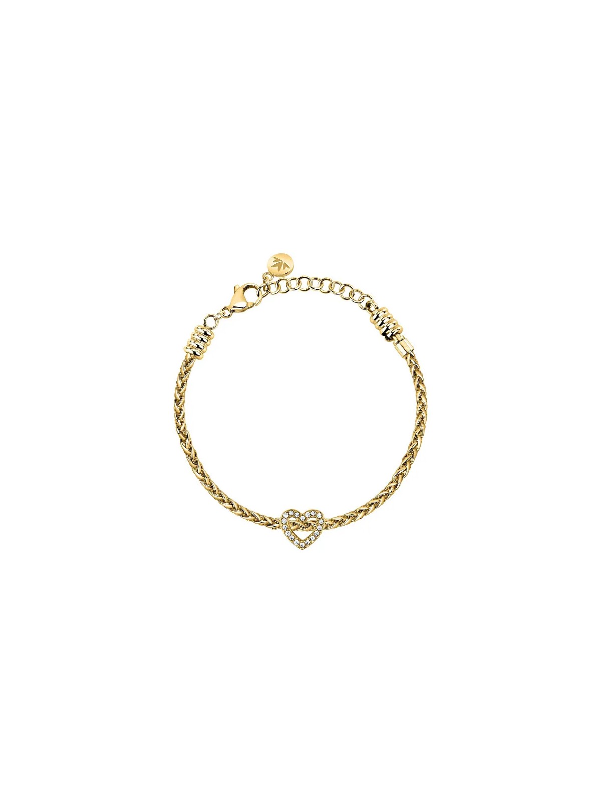 Morellato Elegante bracciale placcato oro con cuore Drops SCZ1394 donna
