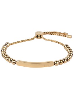 Troli Bracciale placcato oro con perle in acciaio da donna