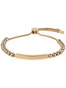 Troli Bracciale placcato oro con perle in acciaio da donna