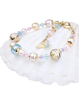 Lampglas Bellissimo bracciale Romantic Roots con perle Lampglas e oro 24 carati BP13 donna