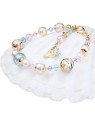 Lampglas Bellissimo bracciale Romantic Roots con perle Lampglas e oro 24 carati BP13 donna