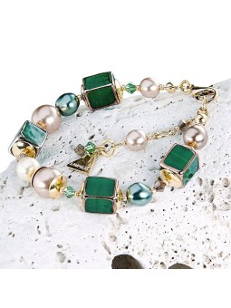 Lampglas Magnifico bracciale Lake Fairy in perla Lampglas BCU30 donna
