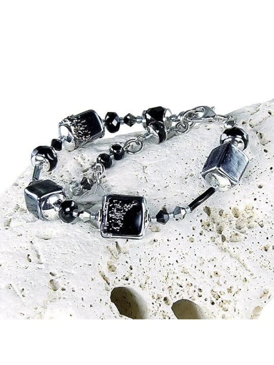 Lampglas Bracciale originale Night Sky in perle Lampglas BCU12 donna