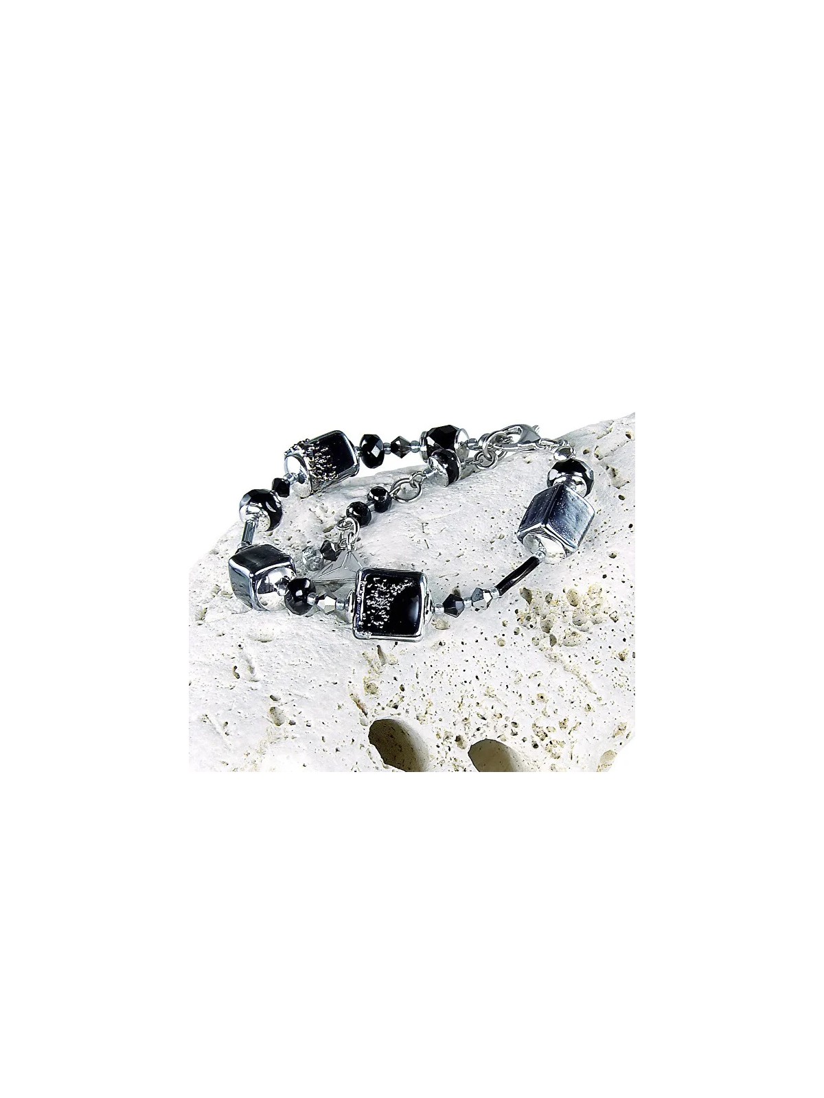 Lampglas Bracciale originale Night Sky in perle Lampglas BCU12 donna