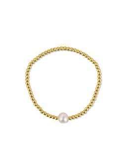 JwL Luxury Pearls Bracciale con perline placcato oro e vera perla d'acqua dolce JL0714 donna
