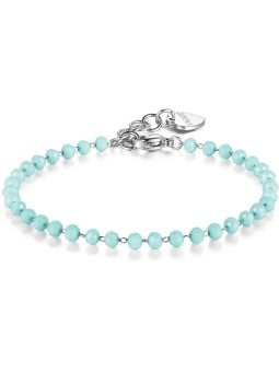 S'Agapõ Bracciale con perline turchesi per pendente Happy SHAC61 donna