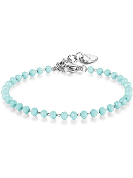 S'Agapõ Bracciale con perline turchesi per pendente Happy SHAC61 donna
