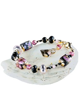 Lampglas Coppia romantica Sakura Cubes con 24 carte di credito e bicchiere in vetro perlato Lampada BCU46 donna