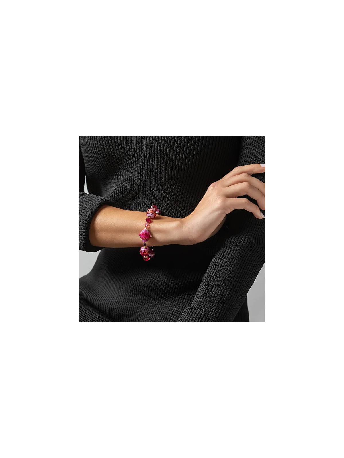 Lampglas Collana unica Berrylicious Gem con vetro a 24 carati in vetro perlato BRO15 donna