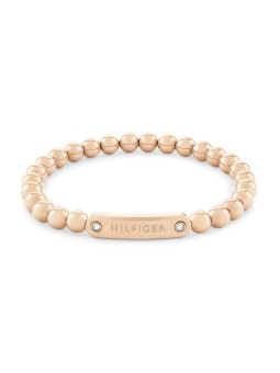 Tommy Hilfiger Bracciale in perline di bronzo da donna, perline di metallo 2780936 donna