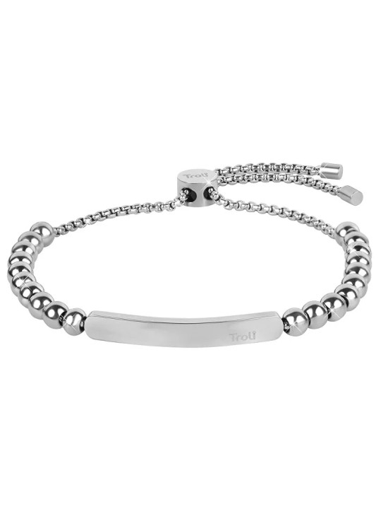 Troli Bracciale con perle in acciaio da donna