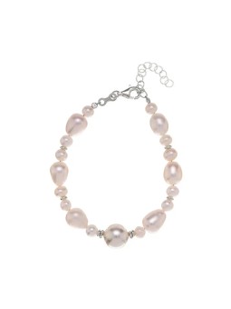 Alisia Bracciale con perle di fiume AL4543-Argento donna