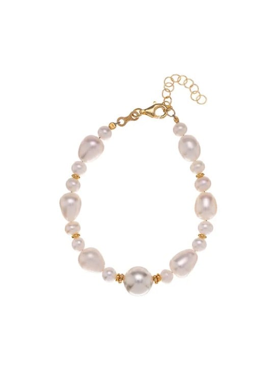 Alisia Bracciale con perle di fiume AL4543-Oro donna