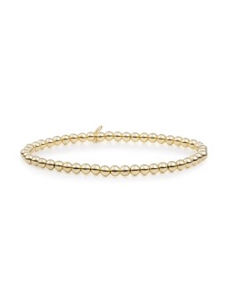 Sparkling Bracciale a sfere placcato oro da donna Saturno SB-G-4MM-ADD donna