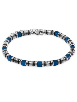 Troli Bracciale di perline in acciaio VESB1116SBL unisex