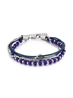 Troli Bracciale con perline blu VESB0521S-D unisex