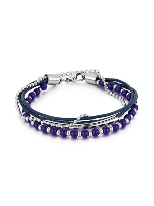Troli Bracciale con perline blu VESB0521S-D unisex