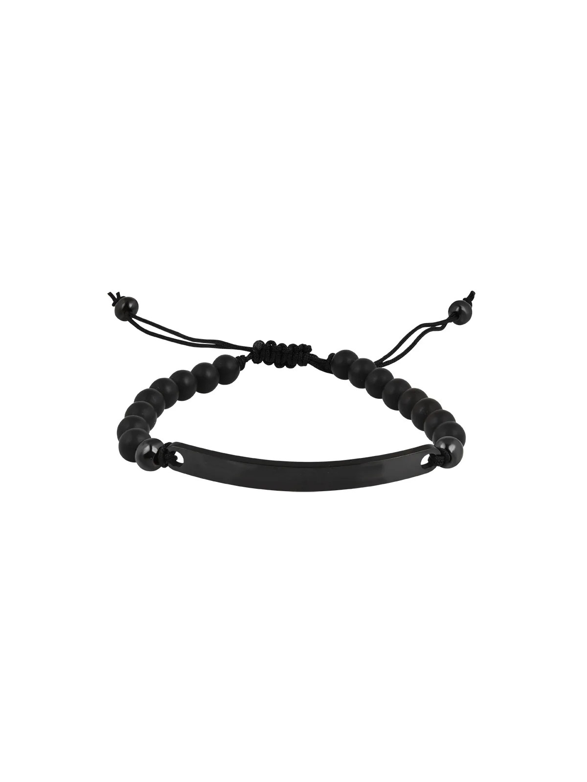 Troli Bracciale moderno con perline e decoro in acciaio VBD066BB uomo