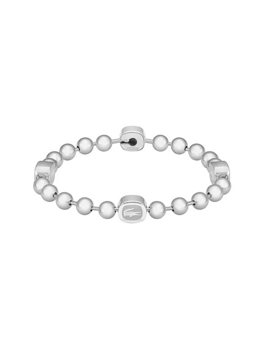 Lacoste Bracciale di perline in acciaio 2040408 uomo