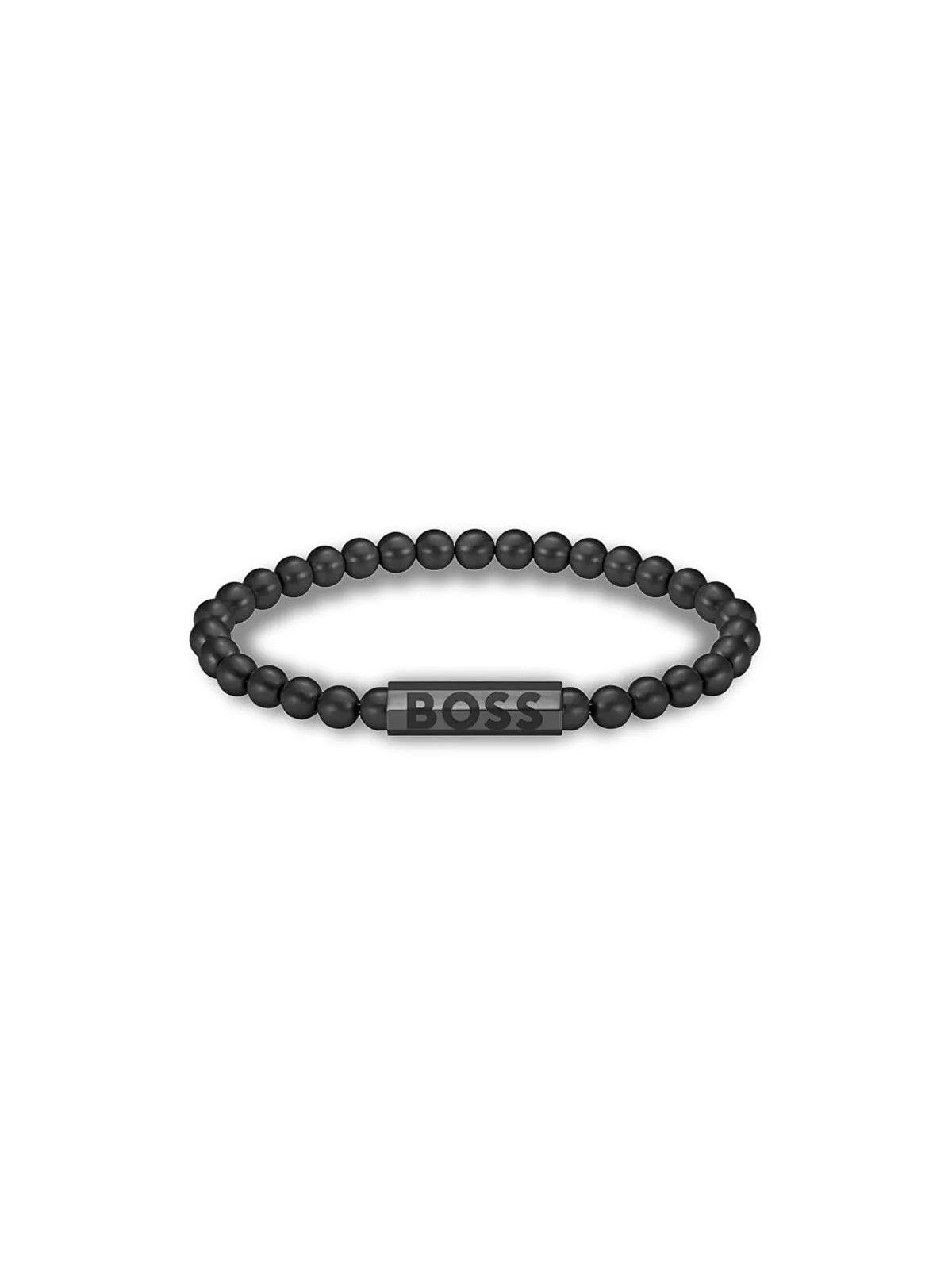 Hugo Boss Bracciale nero con perline Sfera 1580659 - Lunghezza: 19 cm uomo