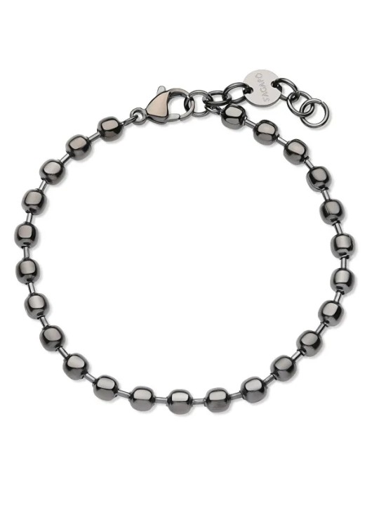 S'Agapõ Bracciale Ripple SRP68 in acciaio con perline per uomo uomo
