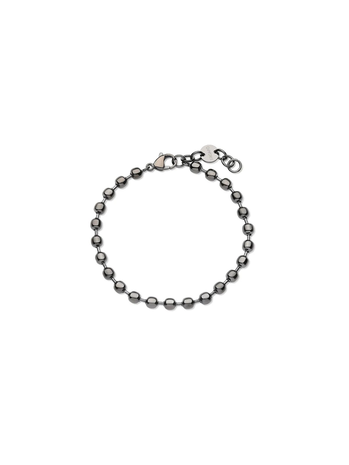 S'Agapõ Bracciale Ripple SRP68 in acciaio con perline per uomo uomo