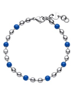 S'Agapõ Bracciale in acciaio con perline Ripple SRP62 da uomo uomo