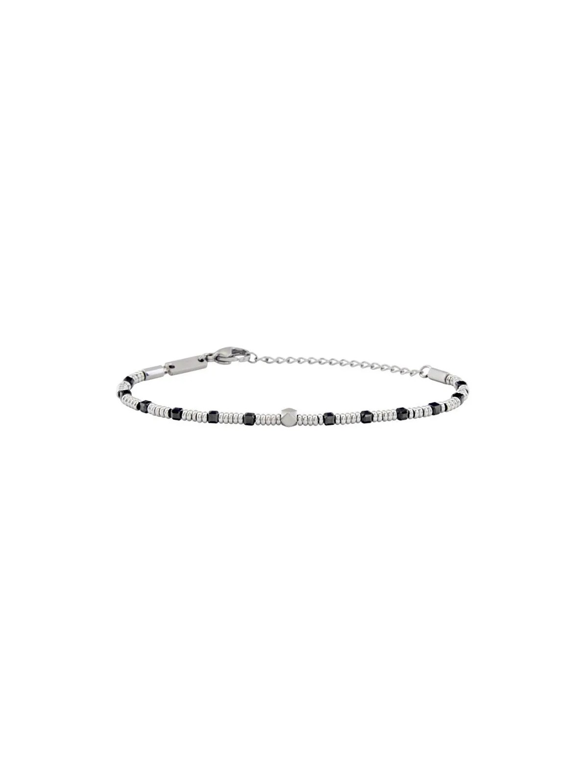 BREIL Bracciale di perline con spinello nero Priam TJ3649 uomo