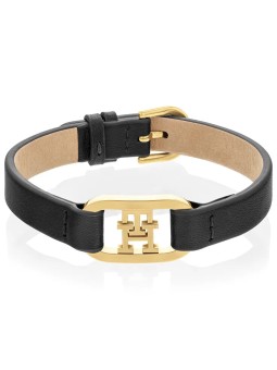 Bracciale in pelle Tommy Hilfiger Nero 2780830 da donna