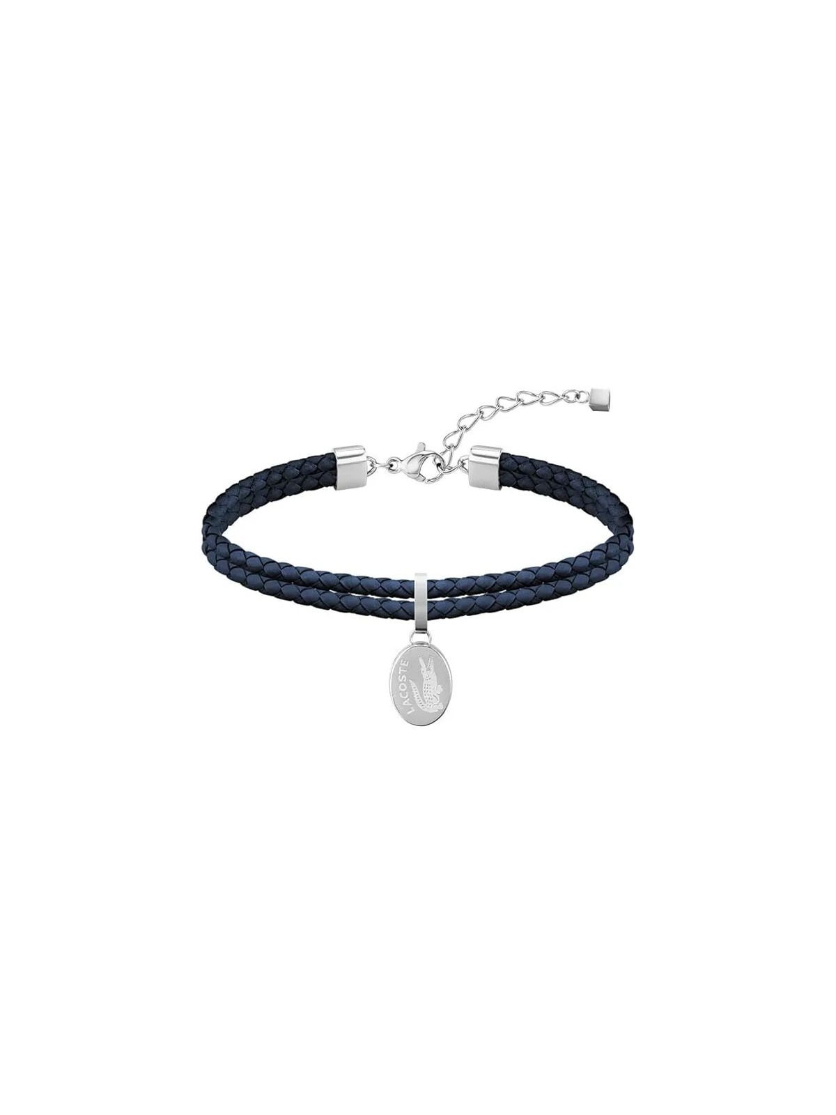 Lacoste Bracciale in pelle blu scuro Sneak 2040055 donna