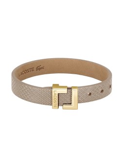 Lacoste Elegante bracciale in pelle beige Lura 2040216 donna