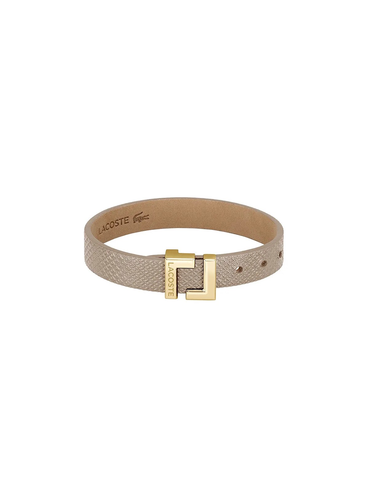 Lacoste Elegante bracciale in pelle beige Lura 2040216 donna