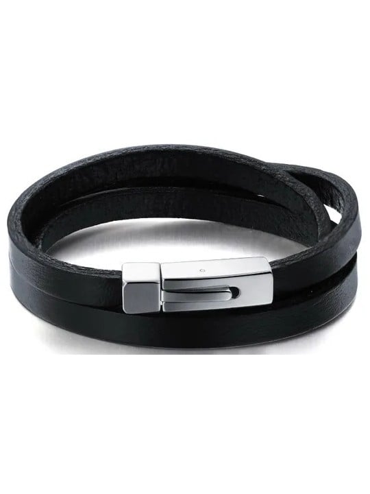 Troli Bracciale in pelle liscia unisex