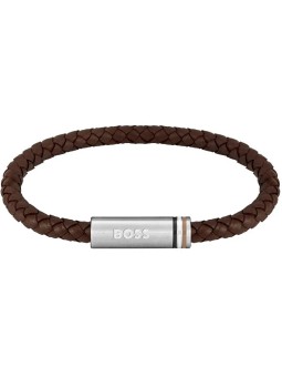 Hugo Boss Bracciale in pelle elegante Ares Single 1580623 unisex