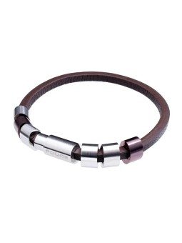 Mensola Bracciale in pelle elegante PJ22653BLC219 unisex