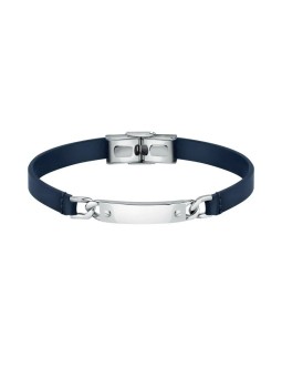 Morellato Elegante bracciale in pelle blu Moody SQH46 uomo