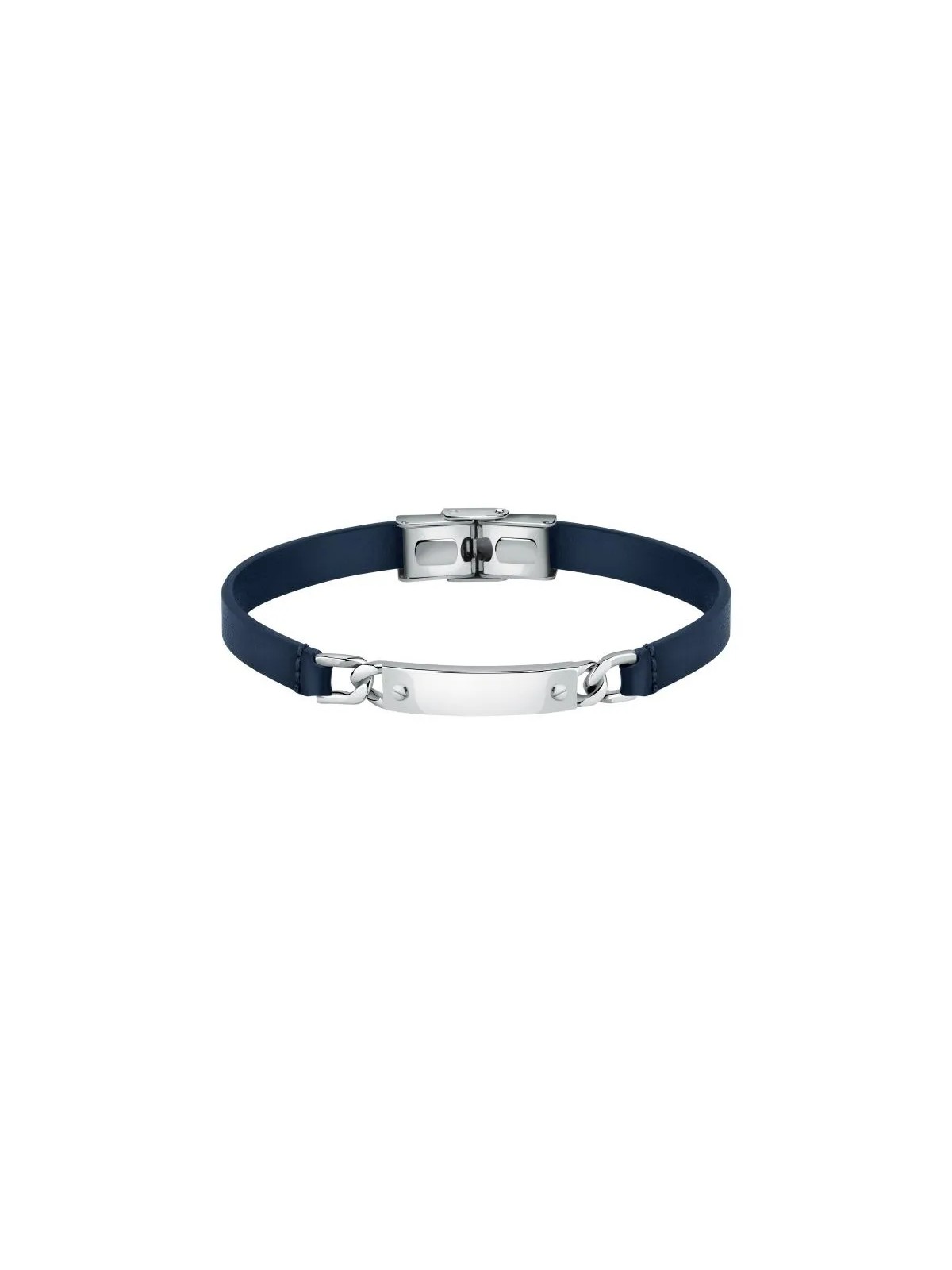Morellato Elegante bracciale in pelle blu Moody SQH46 uomo